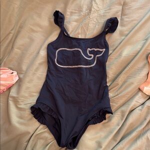 Black Swimsuit with Whale Logo